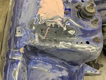 No, I'm not shaving the bay. I just needed to fix the pillars where the previous owner had slammed the sol.