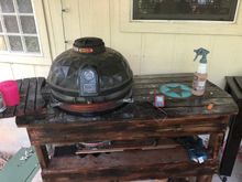 My restored table and grill. Nothing fancy. 