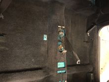 Pulled out and pressure washed along with the seats