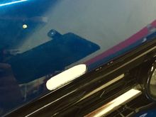 Tow strap hole Cut into bumper For race equip tow strap