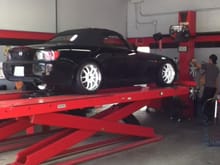 2003 S2000 with Challenge Exhaust, Enkei PF01 17x8f 17x9r, Skunk2 Coilovers, and another ARC Shift knob. We did not see eye to eye so....