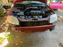 Bought this pretty cheap for obvious reasons. The engine and trans are good. Just needed a clutch and a very good clean. I already had a y8 swap for this project from a donor car, along with a few other goodies to swap out. I'll probably rebuild and swap out the z6 block in my girlfriends coupe for the y7. Or sell the y7 swap... dunno