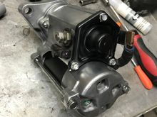 Fully disassembled my starter and rebuilt it. Polished what I could and repainted it. I wish I had a before picture it was so nasty.
