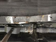 Welded a plate to the frame to disperse any torque energy.
