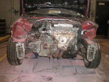 Car was wrecked...Cut out front core support