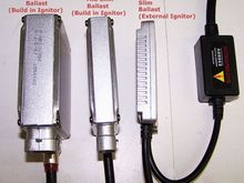 comparing standard ballast, mid-slim ballast and slim ballast size