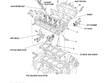 Schematics are good. Unfortunately mine has no torque specs for the solenoid bolts. The RSX vtec solenoid calls for 7.2ft/lb or 86.4in/lb. I used this spec for mine.