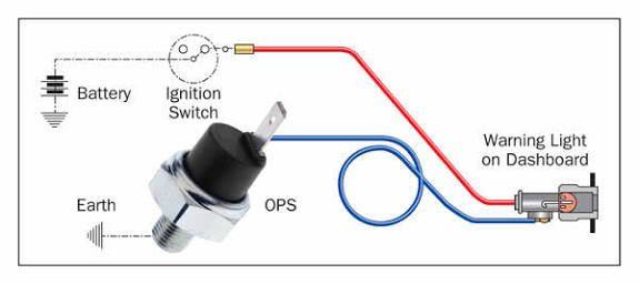 How to wire hot sale oil pressure switch