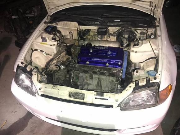 Motor installed