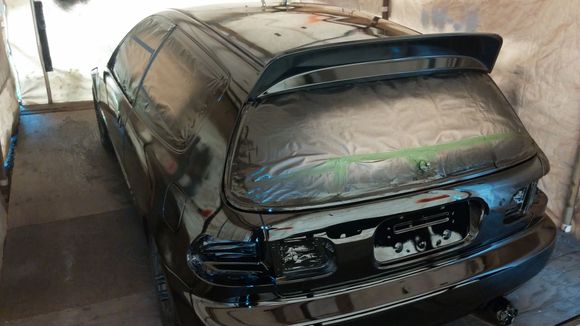 Painted the brothers car finally, weather conditions were making it impossible to get a non humid day.