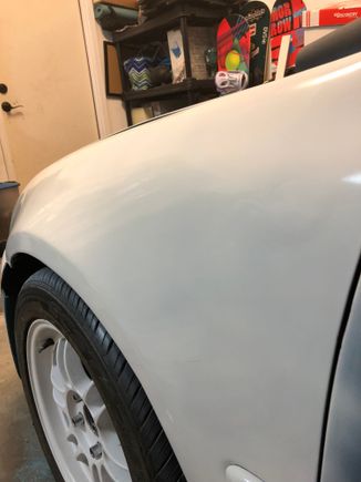 My bondo not on fleek. Other details also to tend to.