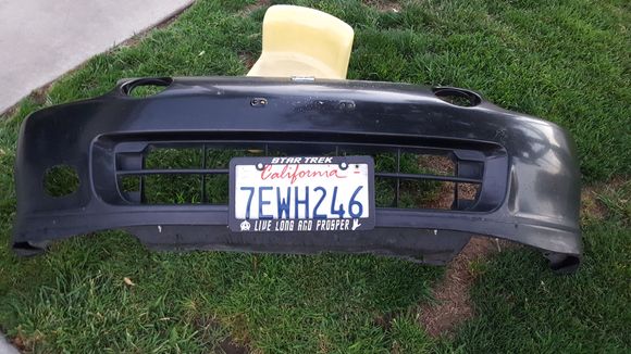 Decided to cut the holes in the front of the bumper for future fog lights. Lol I cant wait