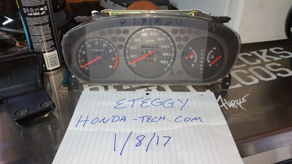Ek or crv jdm cluster auto used in my crv 97-01 light up amber and red needles 125 obo