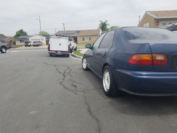 Coilovers on.