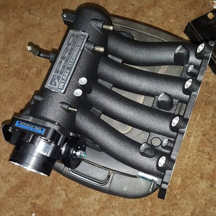 Skunk2 Black Series Intake Manifold with Skunk2 70mm Throttle Body.