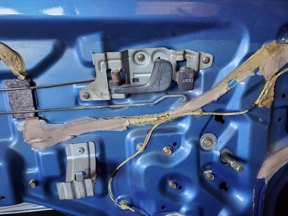 Replaced both door handles, locks were broke on each.  