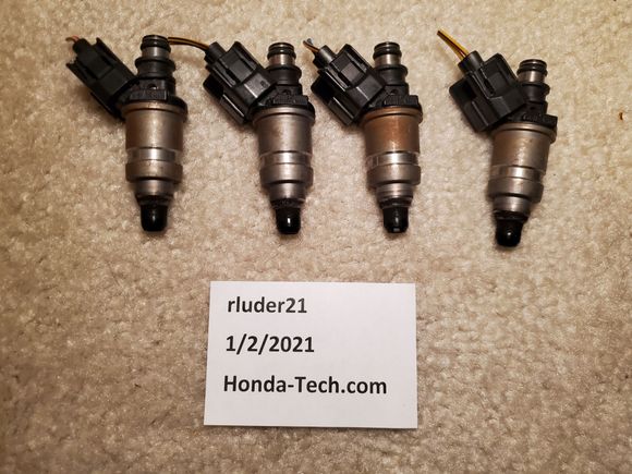 1997 Prelude OEM injectors removed at 55K miles
