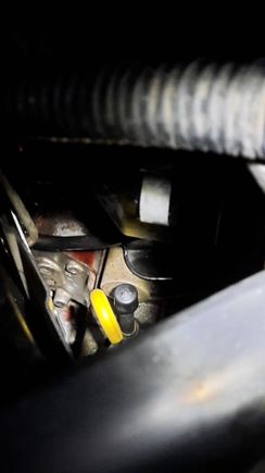 This is the only place where the oil collects/ pools. From here it drips down underneath to the bottom housing by ATF sump plug