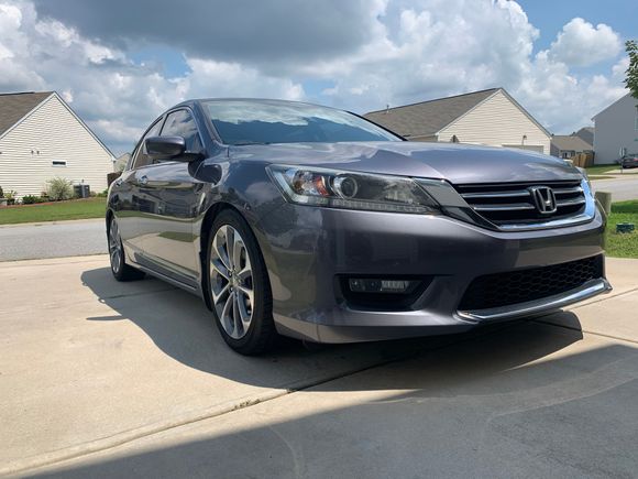 2015 Accord Sport 6sp with D2 lowering springs with stock struts