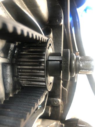 Crank key is TDL but rear sprocket is off  the piston On compression 5 