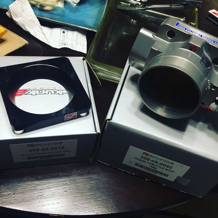 Throttle body and adapter came in today. Just waiting on the iacv adapter then I can move forward with installing the manifold.