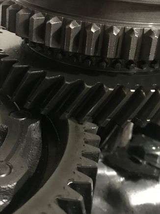 Is there suppose to be a larger gap between 1st gear and the ring gear?