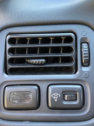 With cloudy plastic piece