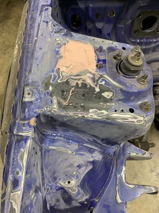 No, I'm not shaving the bay. I just needed to fix the pillars where the previous owner had slammed the sol.
