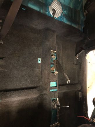 Pulled out and pressure washed along with the seats