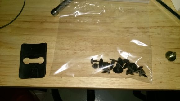 Trunk lining hardware.  Good enough condition to reuse.