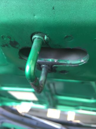 I added this picture, because I noticed that the hood latch was angled over a little, but nothing else seems to have shifted in the bumper. Just odd.