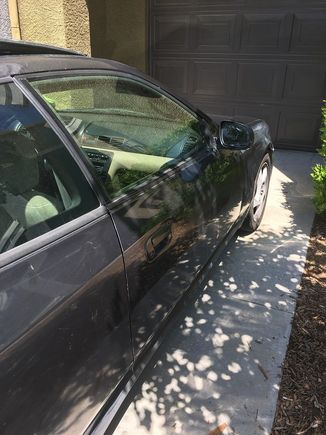 Passenger side had some scrapes from the tow yard, I did hit a few spots with paint and have yet to clear. Honestly you cant really see them.