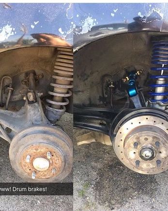 Rear Ek disk conversion, same Springs soap and water!
