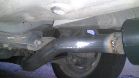 Beefy sized exhaust pipe
