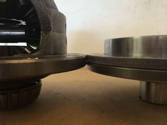 You can also see the outer tapered ridge that was taken off. I believe this was done to give the spacer more bulk an strength.