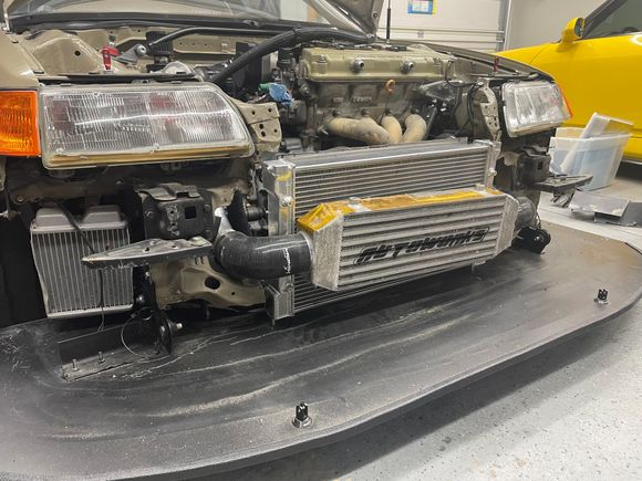 Everything isn’t mounted exactly here but went with the sirocco radiator for more surface area 