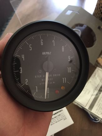 Here's the tach just out of the box. It had to be ordered from Japan and unfortunately the installation instructions are in Japanese only.