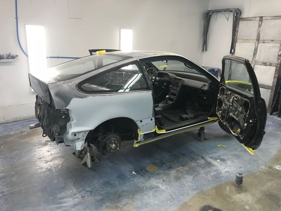 Final blocking before paint