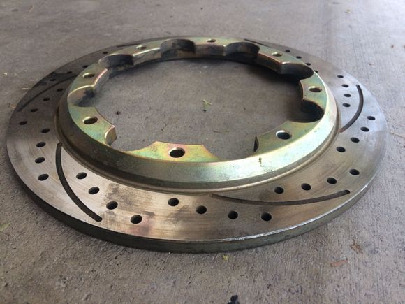 AEM rear rotor. You can see how it is off set.