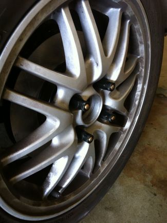 Lug nut fits extended studs just right.