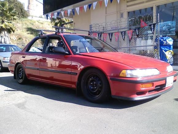 Wating to get my hand me down 3 spoke wheels on.