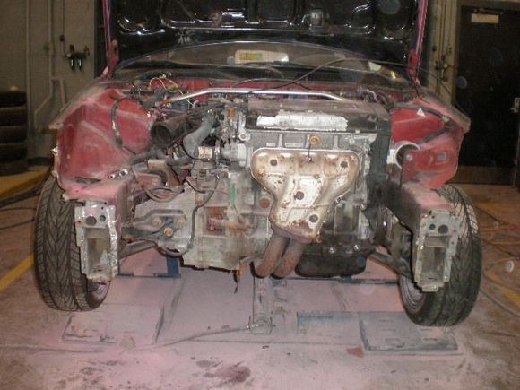 Car was wrecked...Cut out front core support
