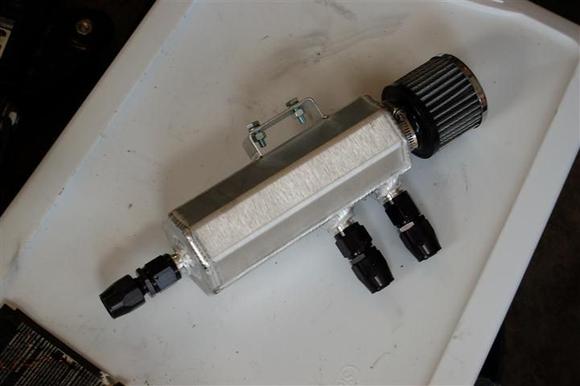 Go Autoworks catch can.