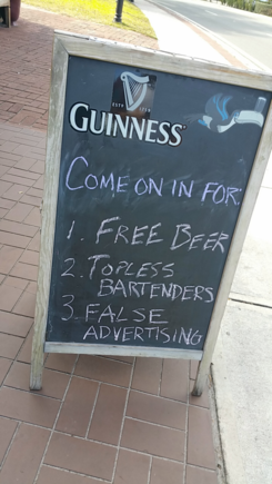 Still would have had to go in an have a beer........