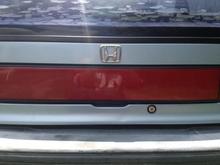 Took the old Civic logo off, was pretty tore up anyways.