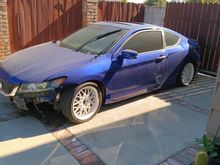 I have for sale this Accord with 130k miles. Crashed obviously i was wondering how much a tranny and engine on these go for? How much is the whole car worth if i sell it to a private buyer. Please help