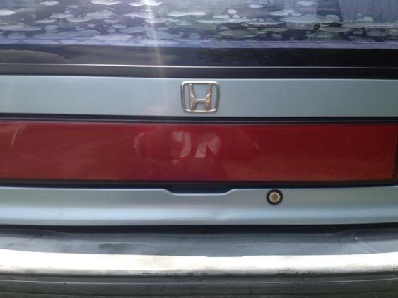 Took the old Civic logo off, was pretty tore up anyways.