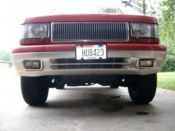 repainted front undercarriage flat black to prevent rust, rhino coat b4 winter