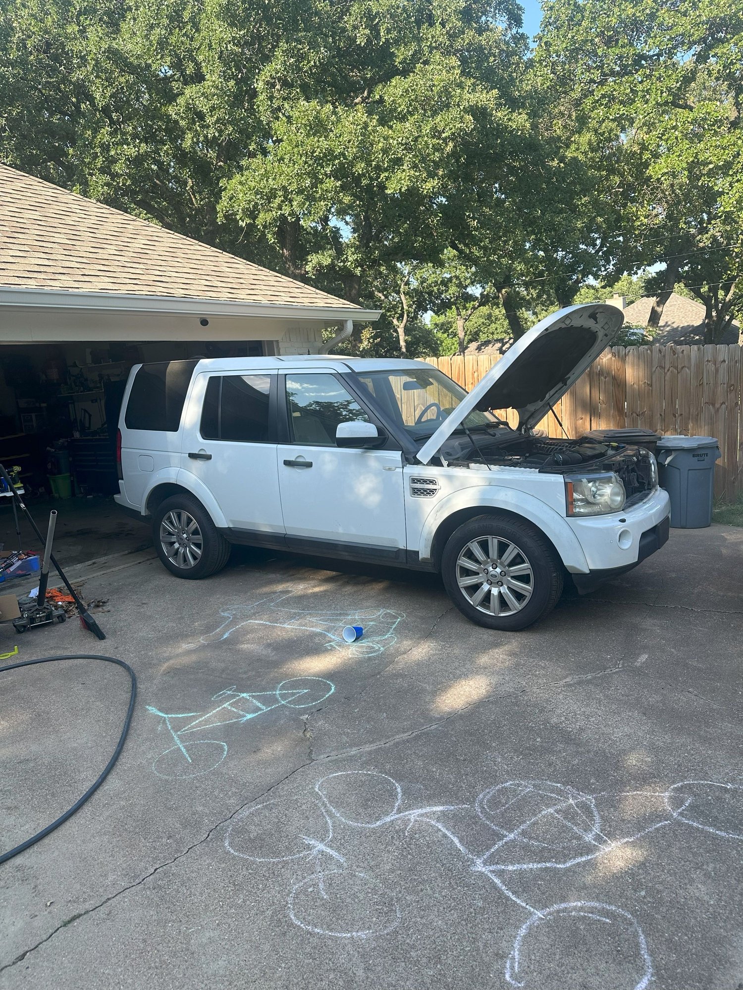 First drive out of the garage 