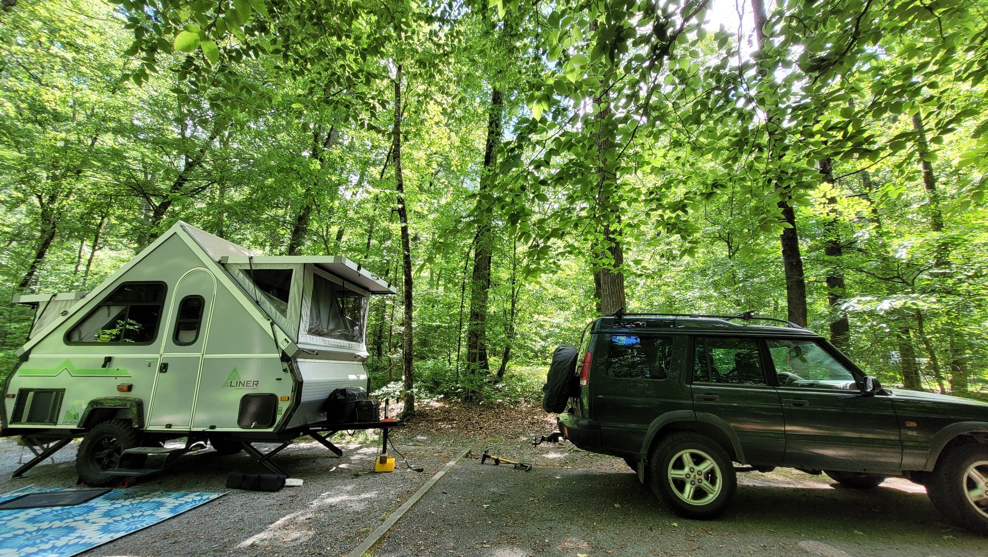 Camping at Davidson River in Pisgah 